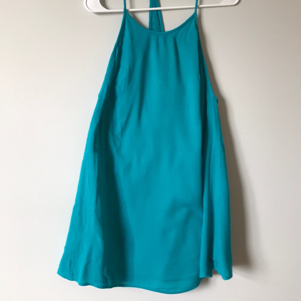 Slip dress with lace back